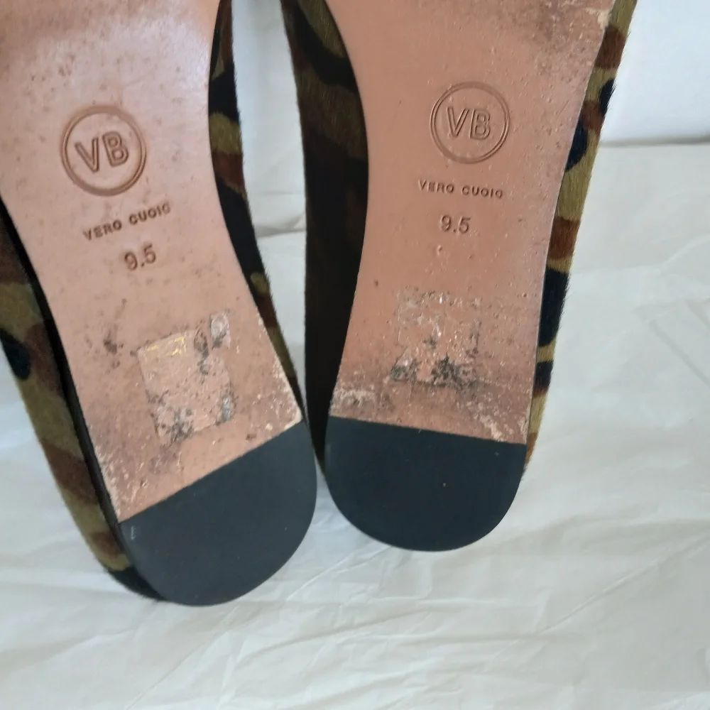 VERONICA BEARD Camo calf hair womens Loafers size 9.5 - Picture 6 of 12